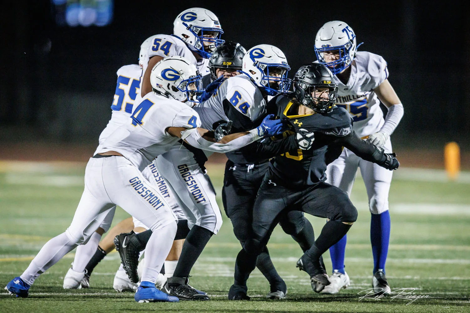 Rushing the QB while being held